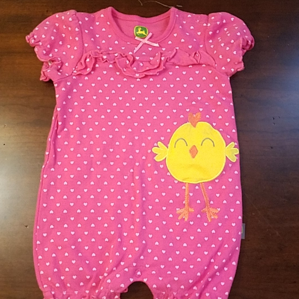 9-12m John Deere romper